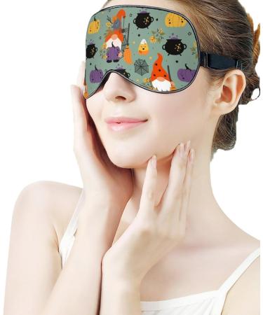 Shop Halloween Gnomes Pumpkin Sleeping Mask | Soft Adjustable Eye Blindfold for Men Women Girls & Boys - Light-Blocking Comfort - Buy Online on GoSupps.com