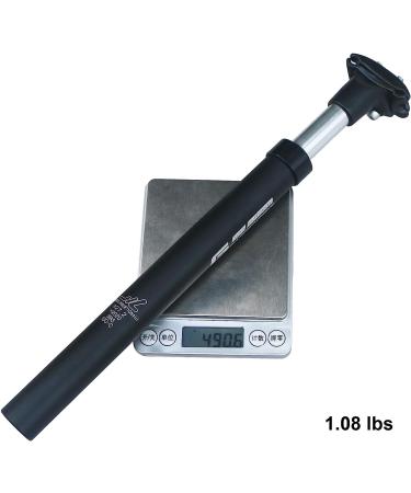 GANOPPER Suspension Seat Post Alloy | Adjustable Seatpost | Black 27.2*350mm | 14mm Offset | 28.6 30.0 30.4 30.9 31.6 33.9 34.9 Sizes - Buy Online on GoSupps.com