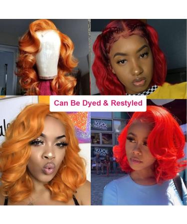 GOSSVOL Body Wave 12 Inch HD Lace Frontal Wig for Black Women | Pre Plucked 13x4 Human Hair Wig with Baby Hair | 180% Density - Buy Online on GoSupps.com