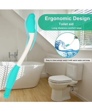 Comfort Long Handle Toilet Wiper - Easy Grip Bottom Wiper Holder for Effortless Personal Hygiene - Buy Online on GoSupps.com