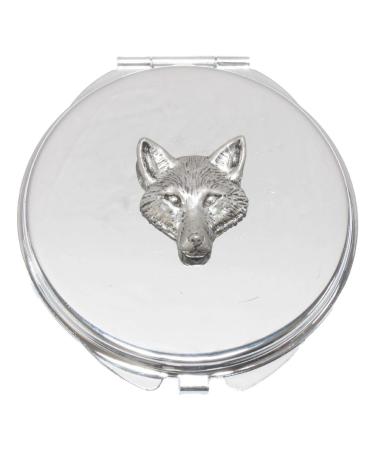 Fox Head Compact Mirror Handbag Gift With Free Engraving 141