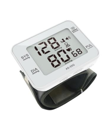 Wrist Blood Pressure Monitor Digital Blood Pressure Cuff with Voice Broadcast  Large Display Screen Automatic BP Monitor with Irregular Heartbeat Indicator  90x2 Readings Memory  Carrying Case
