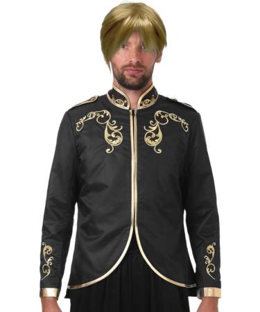 SKHAOVS Men's Short Blonde Cosplay Wig with Bangs - Heat Resistant Synthetic Hair for Halloween and Daily Costume - Buy Online on GoSupps.com