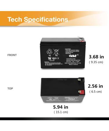 Buy Casil 12V 7.2Ah Replacement Battery for F6C550-AVR Rev. A UPS - Global Shipping Available - Buy Online on GoSupps.com
