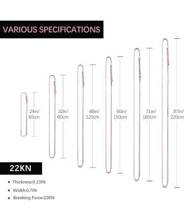 CAMNAL Climbing Sling 22KN CE Certified Nylon Sling 3 Pack Purple 32in/80cm - Buy Online on GoSupps.com