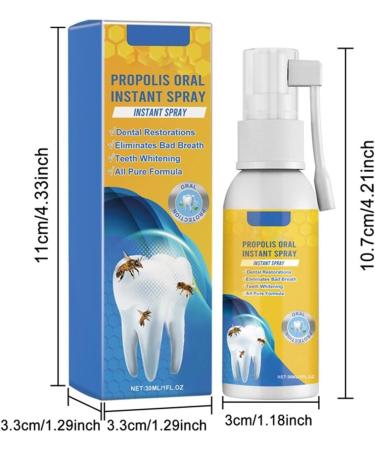 Propolis Oral Instant Treatment Spray - Deep Cleaning & Breath Refreshing Mouthwash | Furzero Propolis Oral Health Spray (1PC) - Buy Online on GoSupps.com