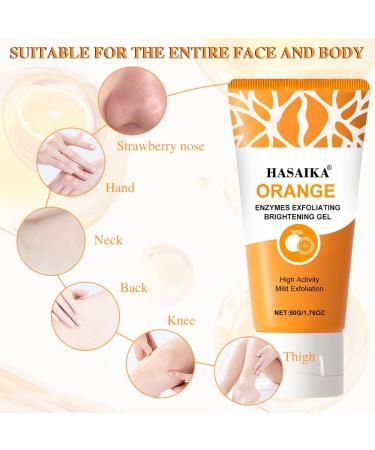 Orange Exfoliating Gel Nettoyant Visage Gommage Nettoie en profondeur et nourrit la peau (50g) - Buy Online on GoSupps.com