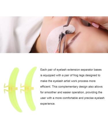 Lash Extension Separator Tool Silicone Base and Frog Legs Reusable Washable Efficient for Lash Extensions (Yellow) - Buy Online on GoSupps.com