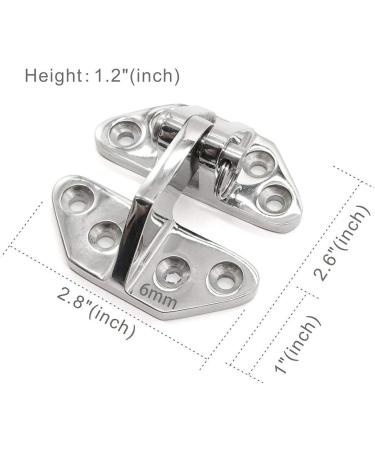iSure Marine Heavy Duty Stainless Steel Boat Hatch Hinge with Removable Pin - Hardware - Buy Online on GoSupps.com
