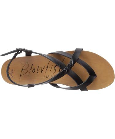 Blowfish Malibu Women's Granola-b Flat Sandal Medium 5.5 UK Black Dyecut - Buy Online on GoSupps.com