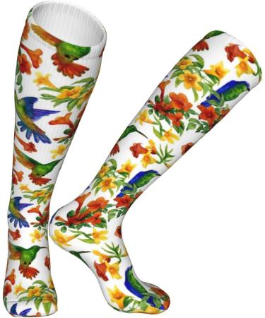 Shop Hummingbirds Compression Socks for Women & Men - 15-20 mmHg Support for Running & Cycling - Boost Circulation & Performance - Buy Online on GoSupps.com