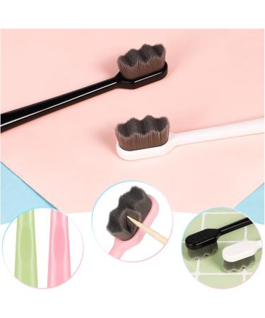 4 Pack Nano Toothbrush - Soft Bristle Manual Toothbrush with 20 000 Micro Bristles for Adults & Children Gentle for Fragile Gums - Buy Online on GoSupps.com