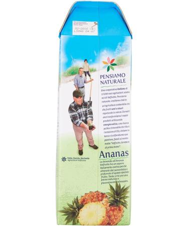 Valfrutta Succo Pineapple Pack of 3 refreshing non-alcoholic drinks pineapple flavored fruit juices 1500 ml + Italian Gourmet Polpa di Pomodoro box 400 g - Buy Online on GoSupps.com