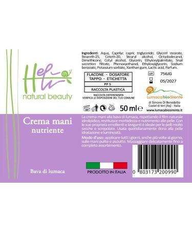 Nourishing hand cream with snail slime - Buy Online on GoSupps.com