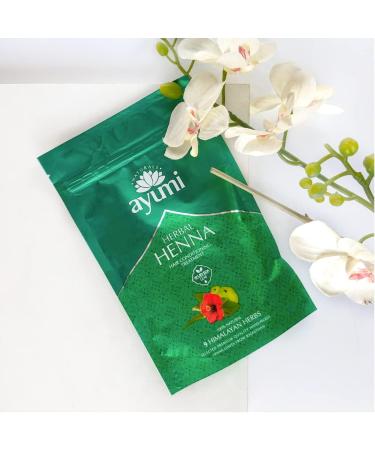 Ayumi Herbal Henna Natural Herb Powder 150g - Scalp Soothing & Hair Nourishing Blend of 9 Himalayan Herbs - Buy Online on GoSupps.com