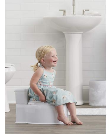 Regalo 2-in-1 My Little Potty Training & Transition Potty, Grow with Me & On The Go, Bonus Kit, Flushing Sound, Removable Training Transition Potty Seat, Oversized Foam Soft Seat & Wipe Storage,White