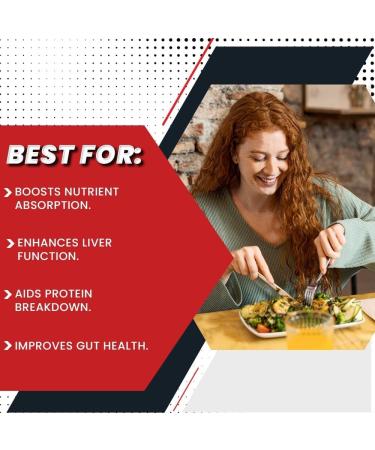 Ox Bile 550mg Digestive Aid - Enhanced Nutrient Absorption Liver Function Support Gut Health with Inulin Probiotics Broelain for Digestive Wellness Capsule - Buy Online on GoSupps.com