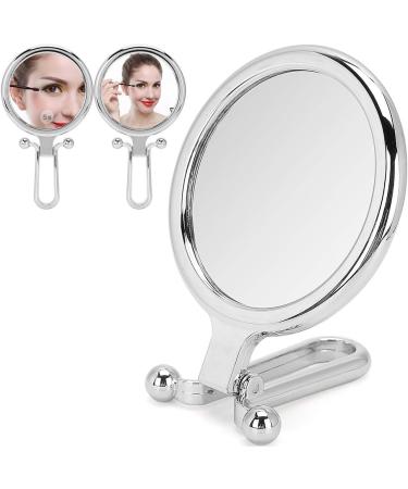 Magnifying Mirror Adjustable the Angle Cosmetic Mirror Double Sided for Girl Women Gift for Home Bathroom Bedroom - Buy Online on GoSupps.com