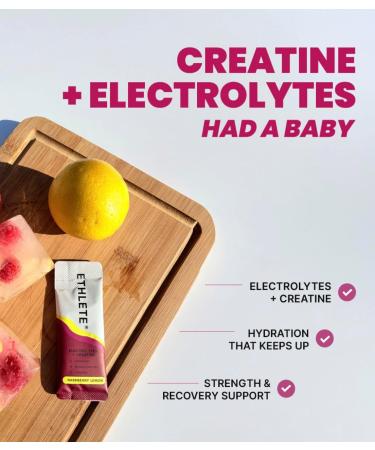 Ethlete Electrolytes + Vitamins + Creatine Powder 3-Pack Bundle Variety Bundle (3-Flavors) 5g Creatine Monohydrate with Electrolytes Vitamins B6 B12 & C (Raspberry Lemon) - Buy Online on GoSupps.com