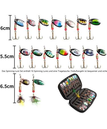 High-Quality Fish Bait Set - Artificial Rubber Fishing Bait for Trout & Bass - Fresh & Saltwater Gifts for Men | B-16CPS - Buy Online on GoSupps.com