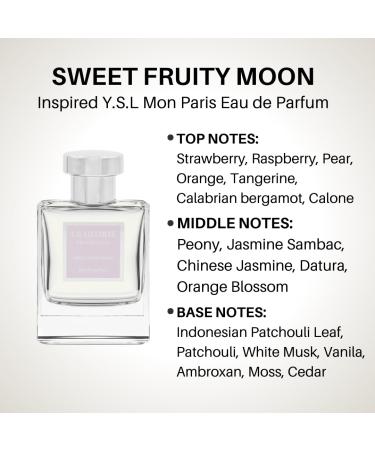 Inspired by Y.S.L M.o.n Paris Eau de parfum Sweet Fruity Moon EDP Long Lasting 12-14 Hours Perfume Spray for Women All Skin Types Cruelty Free - 0.33 oz 10ml Inspired by M.o.n Paris Eau de Parfum 0.33 Fl Oz (Pack of 1) - Buy Online on GoSupps.com