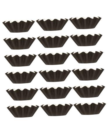 Abaodam 50 pieces Wachpaper Warmer Liner Melt normal Wax melts liner wax warmer for candles fragrance candle pet -coated paper in food quality padded lights black 8x8x3cm