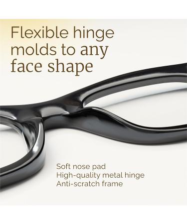 CCVOO 6 Pack Oprah Style Reading Glasses - Blue Light Blocking Square Readers for Women & Men (A1 Mix 0.75) | International Shipping - Buy Online on GoSupps.com