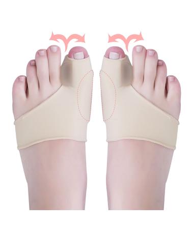 Bunion Corrector for Women, Toe Splints, Soft Gel Cushion Toe Spacers, Toie Separators for Overlapping, Toes Orthopedic for Hallux Valgus, Big Toe Joint Pain Relief for Day/Night Support (Small)
