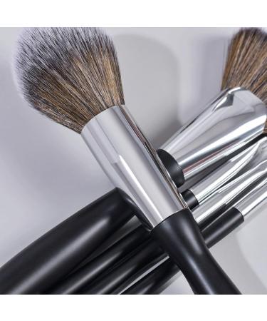 16-Piece Small Waist Black Makeup Brush Set - Perfect 22cm Brushes for Flawless Application | International Shipping - Buy Online on GoSupps.com