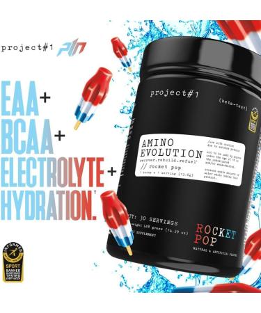 AminoEVolution Muscle Support & Recovery BCAAs EAAs & Electrolytes Keto Friendly Pre & Post Workout Powder RocketPop Flavor 30 Servings Worldwide Shipping - Buy Online on GoSupps.com