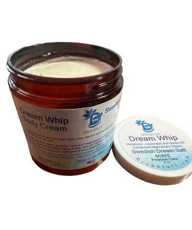 Buy Diva Stuff Dream Whip - Magnesium Enhanced Night Body Cream Swedish Dream Salt Scent Relaxation & Bedtime Routine - 8 oz Made in the USA | International Shipping Available - Buy Online on GoSupps.com