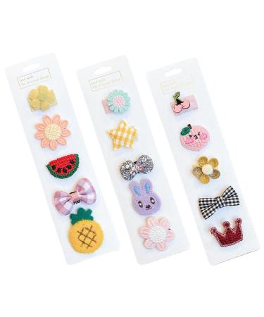 GRKB GRK 15-part set baby hair clips hair clips for newborns non-slip toddler hair clips hair clips for babies with fine hair girls and toddlers