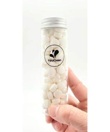 90 Toothpaste Tablets - Eco-Friendly Glass Tube | Travel & Daily Use | Nano Hydroxyapatite Fluoride-Free Vegan Mint - Buy Online on GoSupps.com