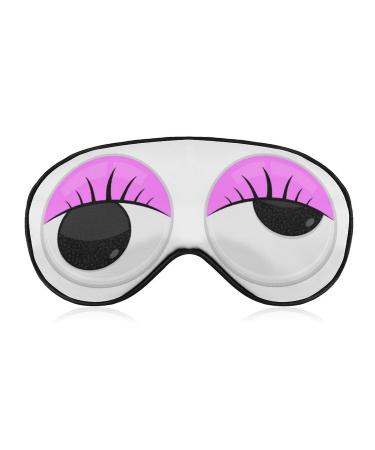 Funny Eyeballs Sleep Mask Eye Mask Blocks Light with Adjustable Strap for Sleeping Eyes Flat Style Eye Sleep Shade Cover for Men Women