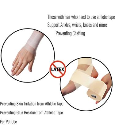 OBTANIM Foam Underwrap Bandage Pre-Wrap Tape for Athletic Elbow/Knees/Ankles - Latex Free - Pack of 4 Rolls (Skin/Black/Blue/Red) - Buy Online on GoSupps.com