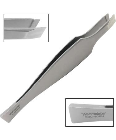 Solingen Weltmeister Slanted Plucking Tweezers - 8cm Stainless Steel Eyebrow Remover for Precision Grooming - Buy Online on GoSupps.com
