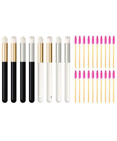 28 pieces eyelash shampoo brush eyelash extension cleaning brushes remote cleaning brush blackhead removal nasal cleaning brush facial treatment