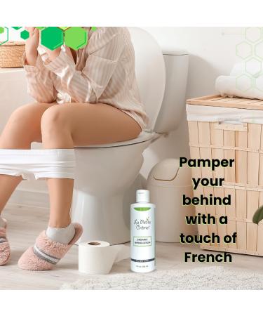 La Petite French Premium Wiping Lotion - Organic Flushable Skin Cleanser & Moisturizer (8 oz) - Eco-Friendly Alternative to Wet Wipes for a Better Bathroom Experience - Buy Online on GoSupps.com