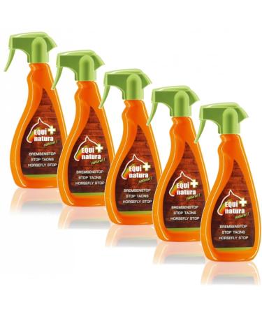 RL24 Equinatura - brake stop |Skin -friendly insect protection |Fly protection against brakes ticks mosquitoes & flies |Brake spray for horses |5 x 500 ml spray (5 Set) 5 x 500 ml (5 -Set)