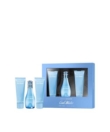 DAVIDOFF Cool Water Eau de Toilette Fresh Floral Women's Perfume With Notes of Watermelon Lily of the Valley & Musk Long Lasting Fragrance 3 piece set (1.6 fl oz. + 1.6 fl oz. + 1.6 fl oz.)