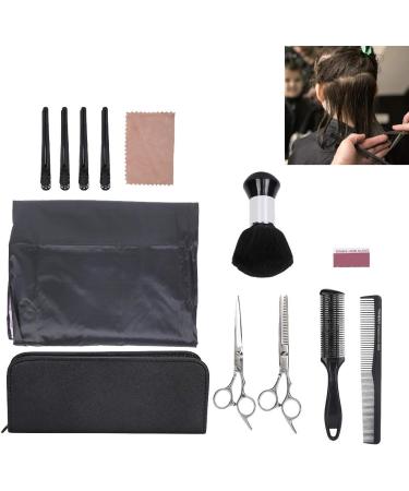 Qukaim Thinning Scissors Hairdressing Tool Set Professional Thinning Flat Scissors Salon Apron Cutting Comb Haircut Brush - Buy Online on GoSupps.com