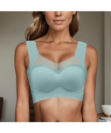 2024 Women's Comfortable & Sexy Sports Bra & Tank Top - Steel Ring-Free Blue XL | Shop Now! - Buy Online on GoSupps.com