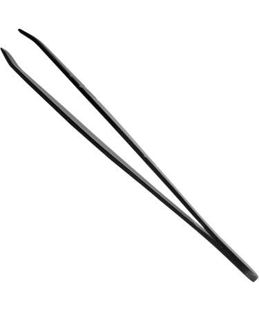 K-Pro Slanted Tweezers for Eyebrow Plucking - Professional Stainless Steel Black - 1 Piece | Buy Internationally - Buy Online on GoSupps.com