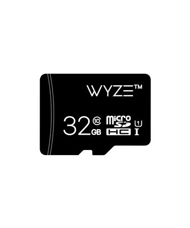 Wyze Expandable Storage 32GB MicroSDHC Card Class 10, Black 32GB SD Card