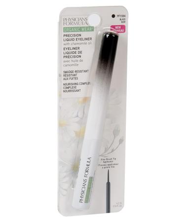 Physicians Formula Organic Wear Liquid Eyeliner - Black, Vegan, Smudge Resistant, Dermatologist Approved - Buy Online on GoSupps.com