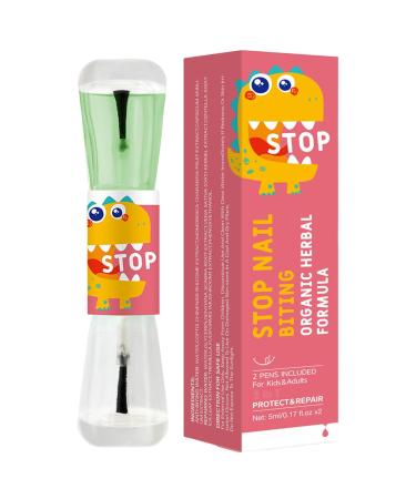 Fiakup Nail Biting - Nail Strengthener Thumb Sucking Solution Nail Care | Long-Lasting Finger Sucking Guard Prevention No Bite Nail Polish Safe for Kids