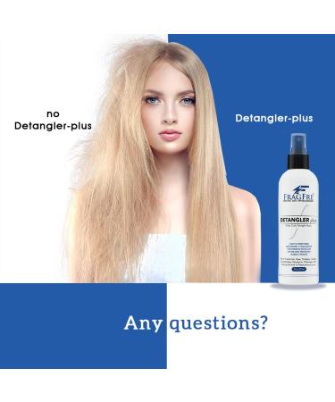 Detangler plus Styling Hair Spray 8 oz - Heat Protectant and Blowout Spray - Leave in Conditioner for Sensitive Skin - Fragrance Free Hypoallergenic Unscented - Anti Frizz Vegan Cruelty Free 8 Fl Oz (Pack of 1) - Buy Online on GoSupps.com