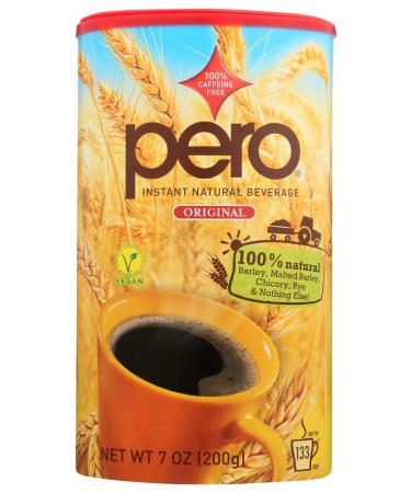 Pero Coffee Substitute Instant Tin 7 oz - Natural Roasted Grain Beverage - Buy Online on GoSupps.com