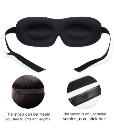 Kuershuang Cute Funny 3D Sleep Mask for Women, Girls, and Kids - Soft Eye Mask for Sleeping, Yoga, Travel - Block Light, Protect Eyes - Black/White Design (White, Nose Baffle-Free) - Buy Online on GoSupps.com