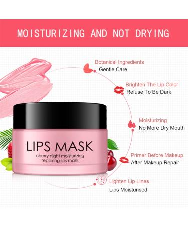 Buy Lip Sleeping Mask Moisturizing Cherry Lip Balm & Scrub for Cracked Lips | Best Lip Care Solution - Buy Online on GoSupps.com